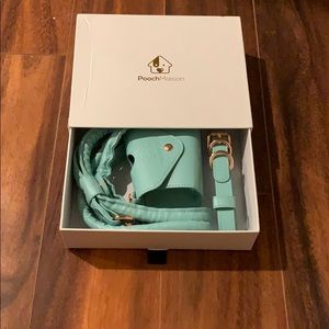 Brand New Dog collar, leash, and potty bag holder